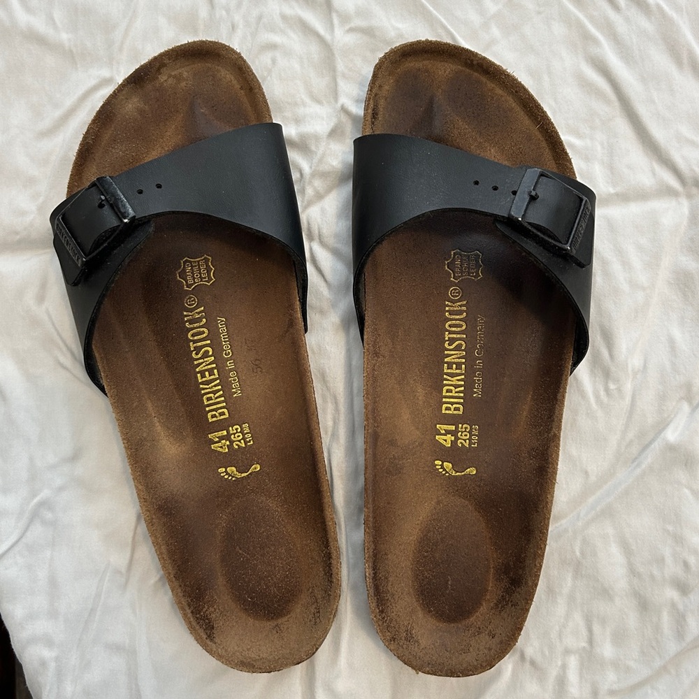 Birkenstock Black Madrid Sandals sz 41